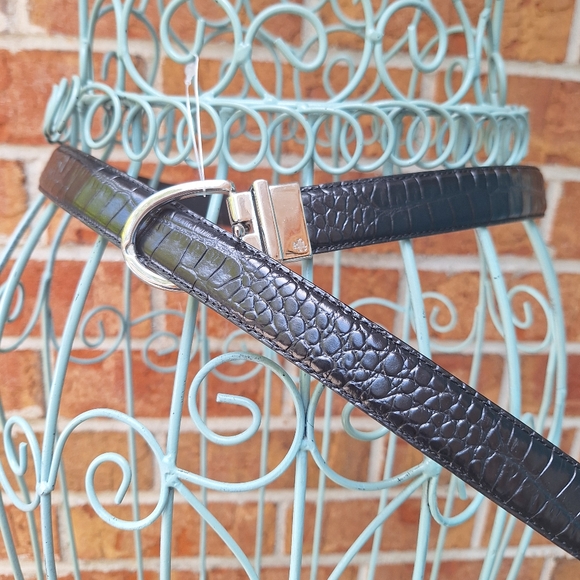 Ralph Lauren Genuine Leather Reversible Belt Alligator / Smooth Embossed Leather - Picture 6 of 17